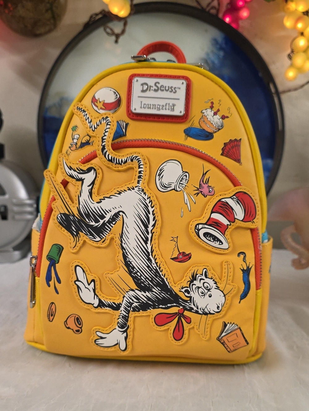 Dr. Seuss Yellow Kids' Loungefly Mini Backpack